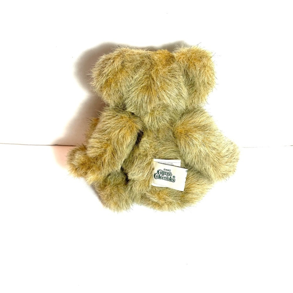 Ganz Cottage Collectibles “Dennis” Brown Teddy Bear w/ Bow Plush Vintage Style - Picture 8 of 11